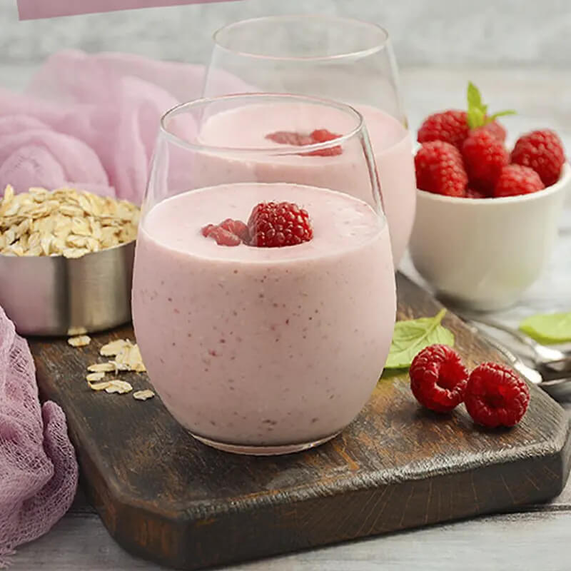 Raspberry Oatmeal Smoothie